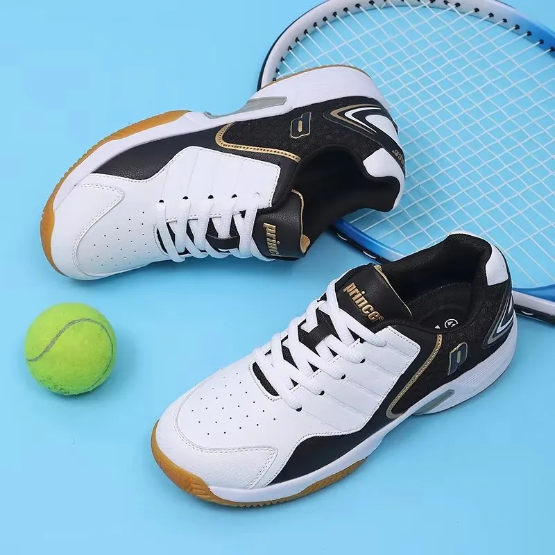Badminton Shoes Men - Professional Men Women Leather Badminton shoes