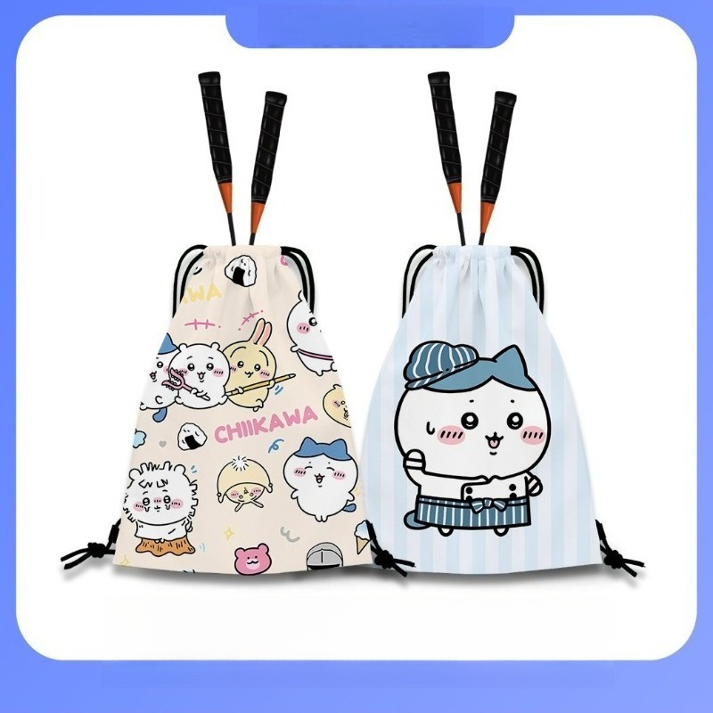 Cartoon Kawaii Drawstring Back - đánh giá và giá Badminton Bag